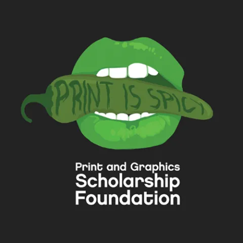 poster design of a mouth holding a chili pepper