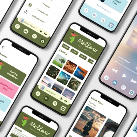 a photo of Mellow app design 