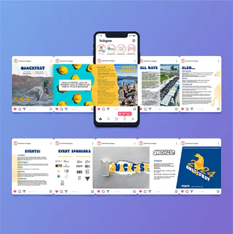 a mockup of an Instagram account 