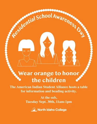 Flyer for the Residential School Awareness Day