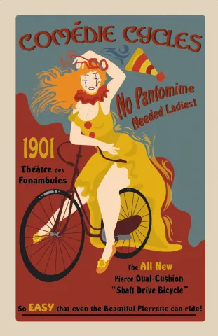 Lady On Bicycle