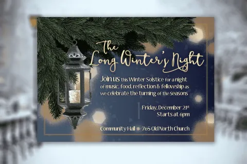 image of The Long Winter's Night Invitation