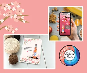 sakura rain brand packaging