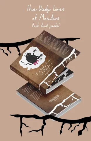 the front and back mockup of a book cover 