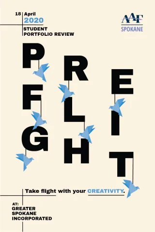 A poster design for Preflight 2020