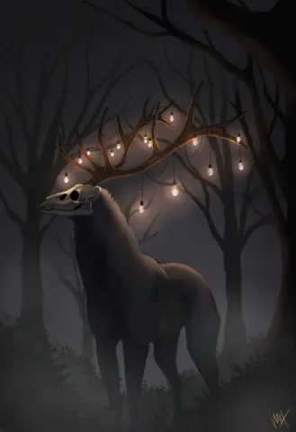 Deer Skull Illustration